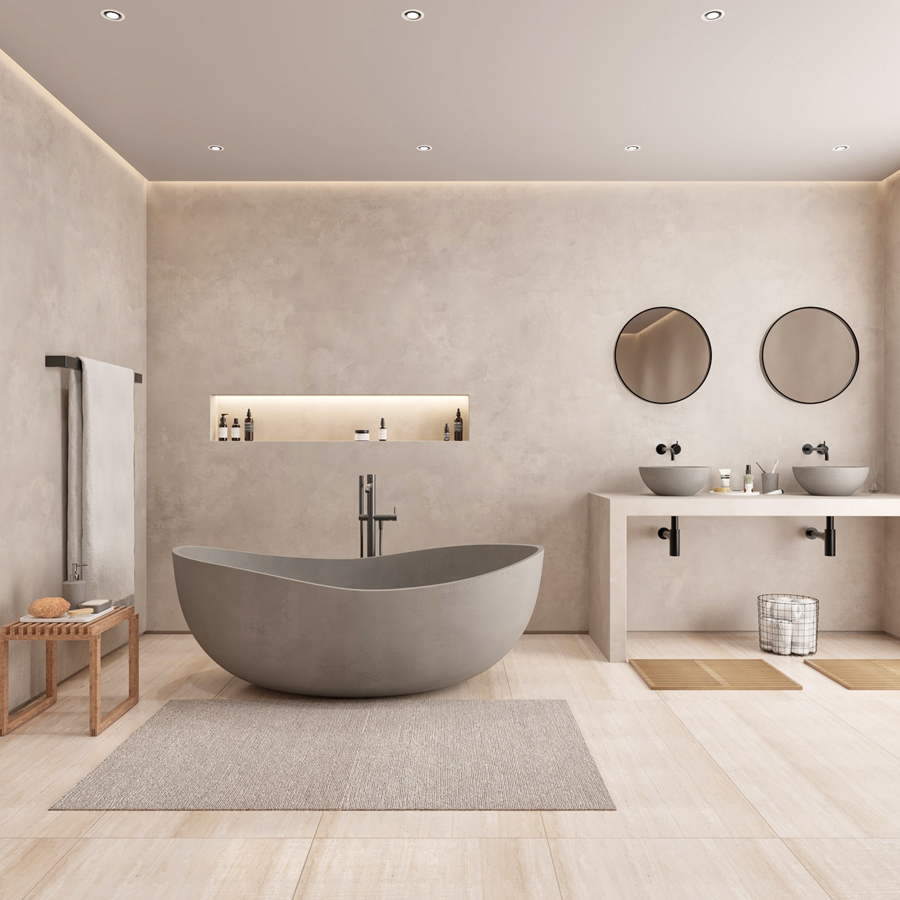 Japandi badkamer